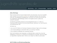 Tablet Screenshot of jugendhilfe-spandau.de